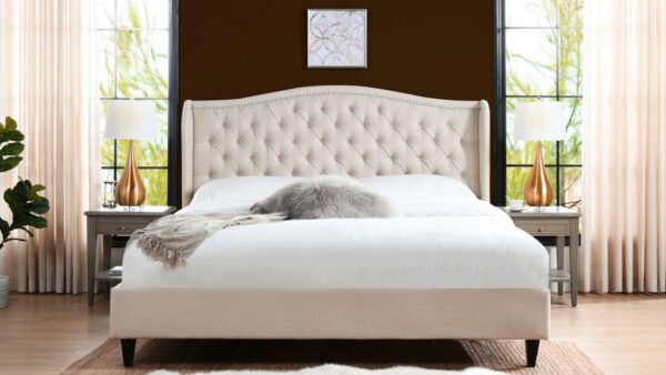 Timeless Comfort without storage in Velvet Queen Size