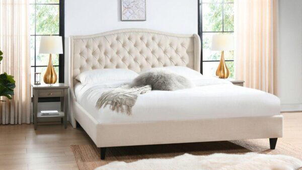 Timeless Comfort without storage in Velvet Queen Size - Image 4