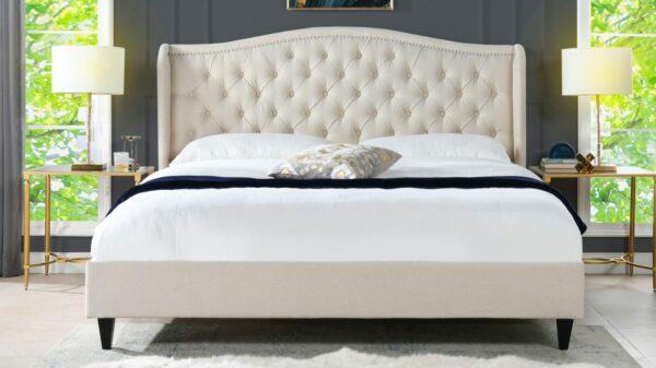 Timeless Comfort without storage in Velvet Queen Size - Image 6